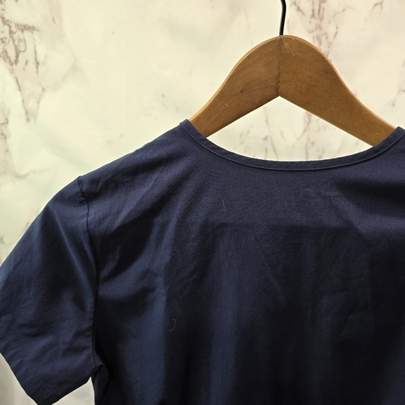 FIGS Top Womens XXS Blue Casma 3 Pocket Navy Short Scrub V Neck 1815 - Picture 6 of 10